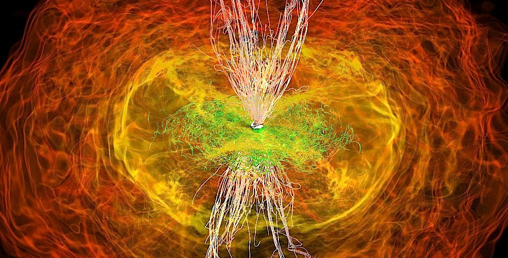 Binäre Neutronensterne: Umkreisen und Verschmelzung